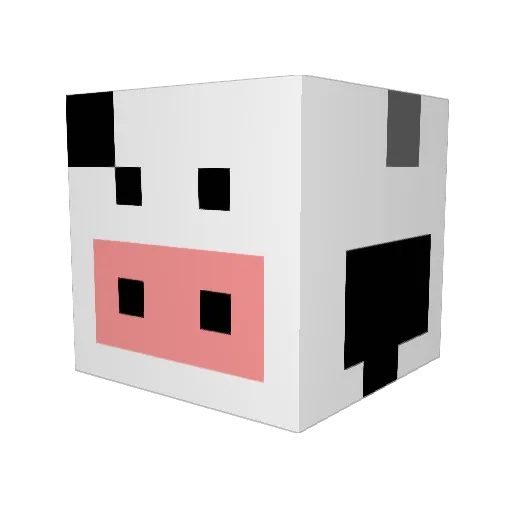 Mo_Mac Minecraft avatar head, 3D render