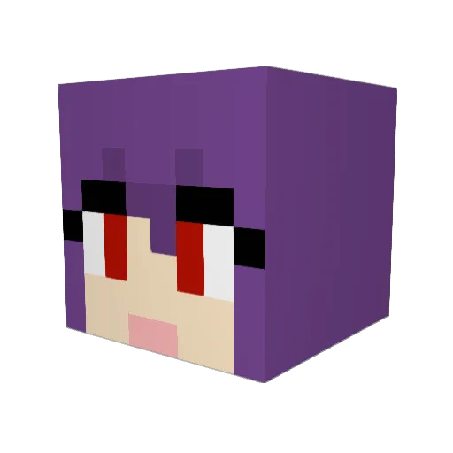 Mo_To Minecraft avatar head, 3D render