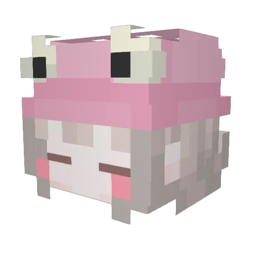 Mo_Xi_ Minecraft avatar head, 3D render