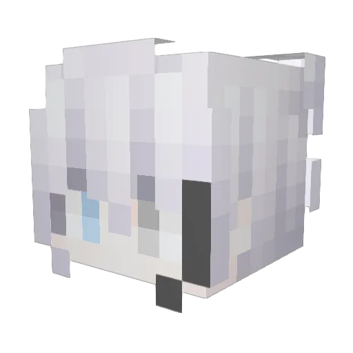 Mo_Yuz Minecraft avatar head, 3D render