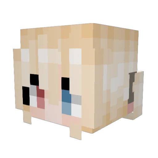 Mo__Ke Minecraft avatar head, 3D render