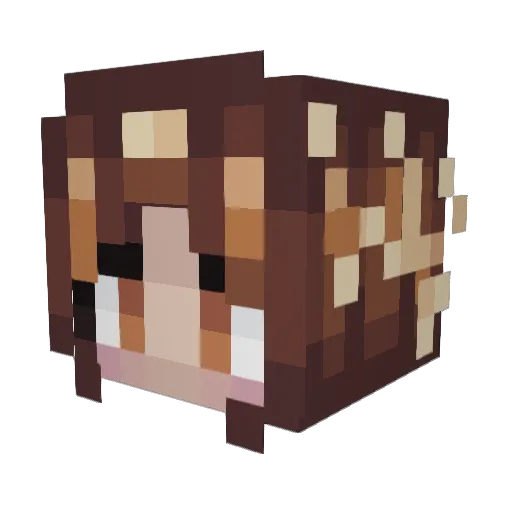 Moa_444 Minecraft avatar head, 3D render