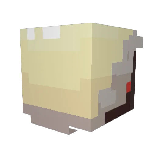 Moa_Ballistic Minecraft avatar head, 3D render