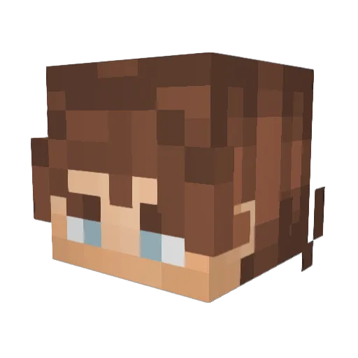 Moachzy Minecraft avatar head, 3D render
