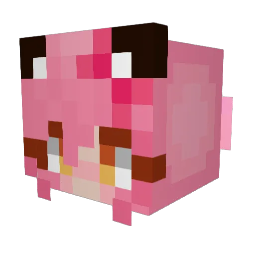 Moad_Snake Minecraft avatar head, 3D render