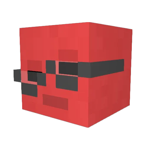 Moai_Gaming Minecraft avatar head, 3D render