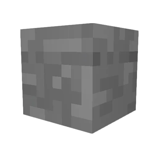 Moaioi Minecraft avatar head, 3D render