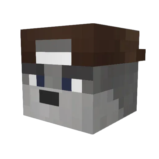 Moalmann00 Minecraft avatar head, 3D render