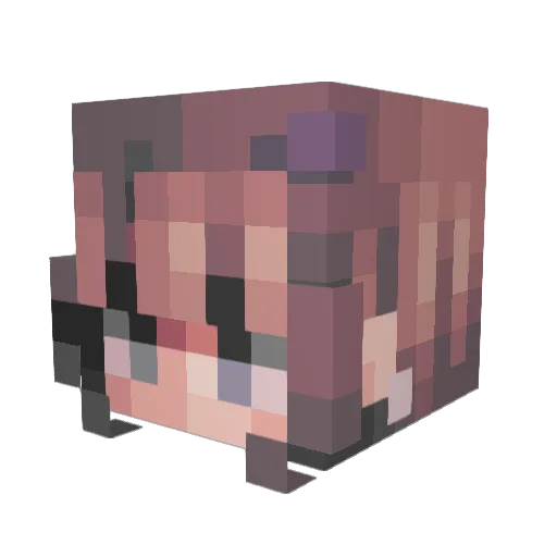 MoanaWho Minecraft avatar head, 3D render
