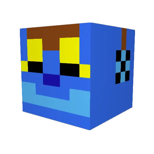 Moaning_Tree Minecraft avatar head, 3D render