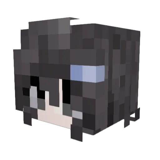 Mob1to_Ten Minecraft avatar head, 3D render
