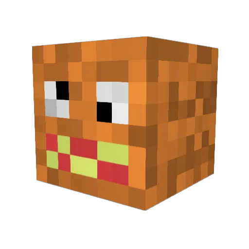 MobBob88 Minecraft avatar head, 3D render