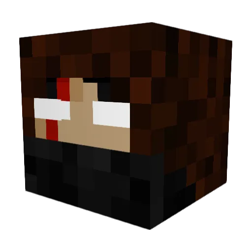 MobBoss98 Minecraft avatar head, 3D render