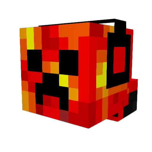 MobMaster9000 Minecraft avatar head, 3D render