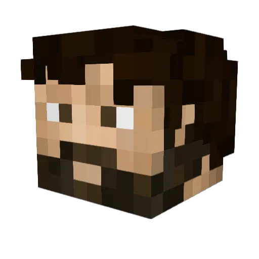 MobSilk Minecraft avatar head, 3D render