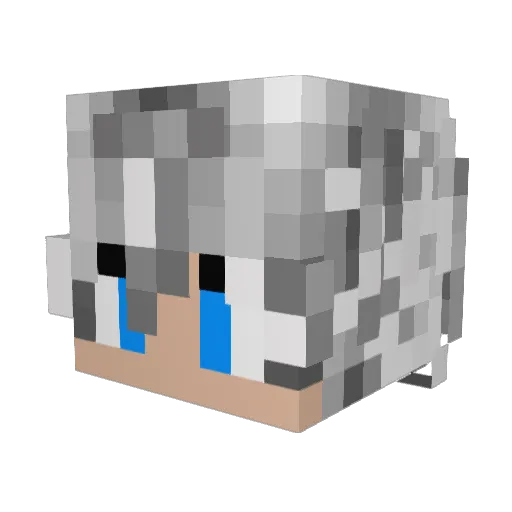 Mobaai Minecraft avatar head, 3D render