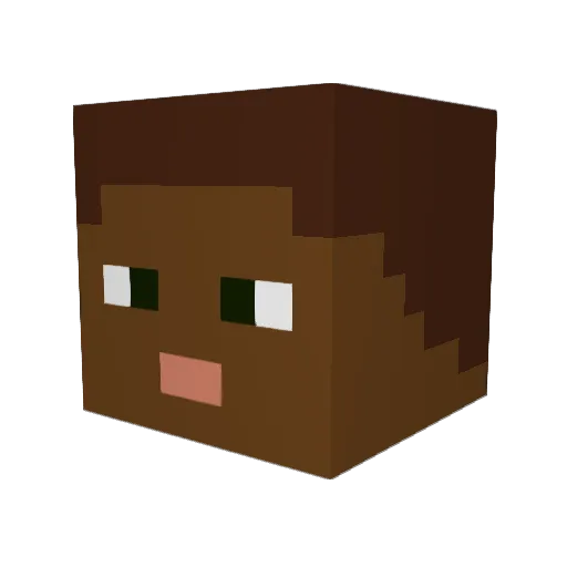 Mobbsy00 Minecraft avatar head, 3D render