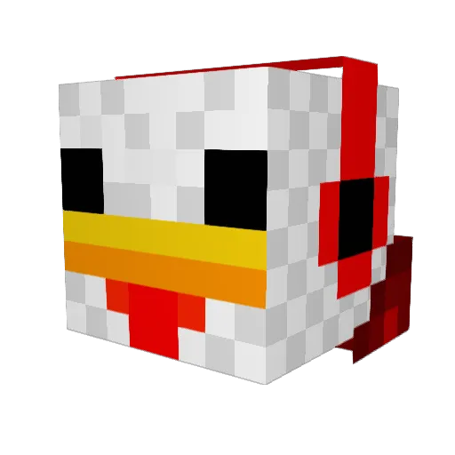 Mobergarn Minecraft avatar head, 3D render