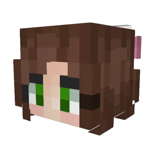 MobileCrib Minecraft avatar head, 3D render