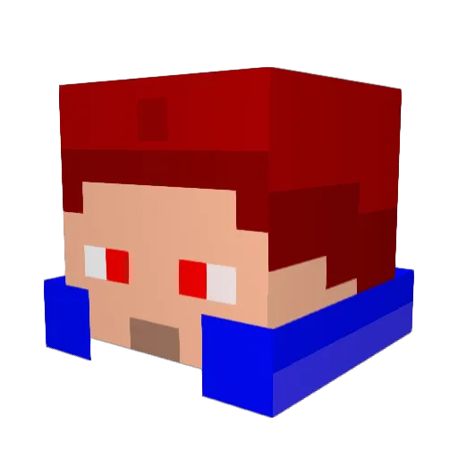 MobinYT Minecraft avatar head, 3D render