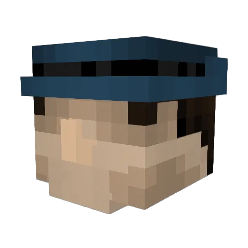Mobinga Minecraft avatar head, 3D render