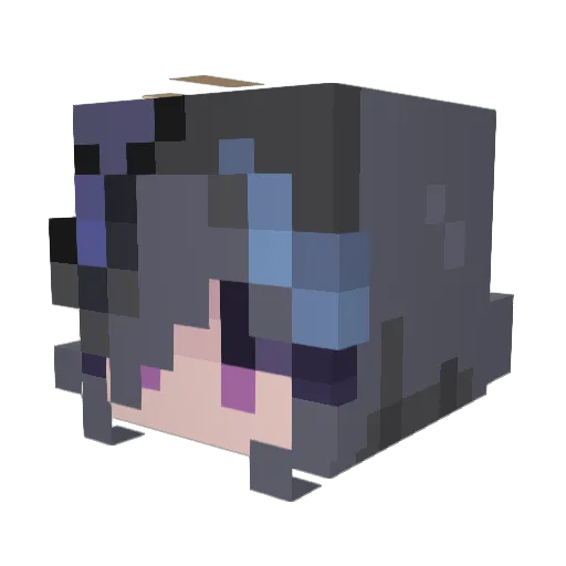 Mobiuzs Minecraft avatar head, 3D render