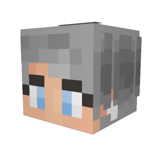 Moblox2586 Minecraft avatar head, 3D render