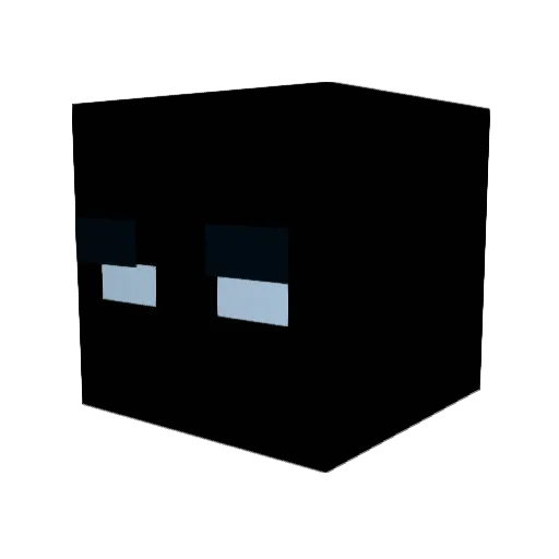 Mobshadow Minecraft avatar head, 3D render