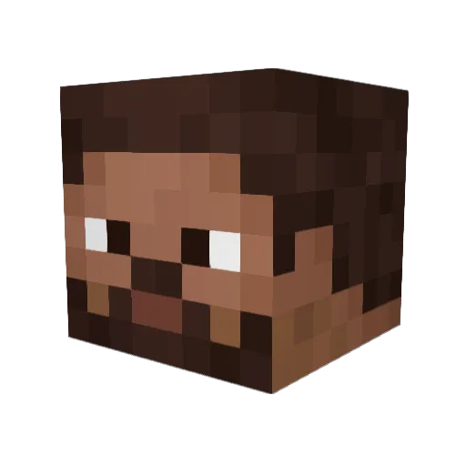 Mobster423 Minecraft avatar head, 3D render