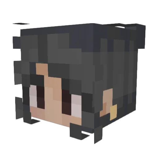 MobsterPenguin99 Minecraft avatar head, 3D render