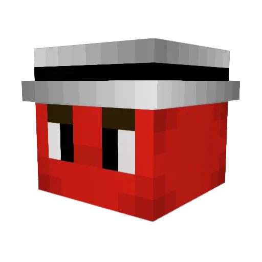 Mobster_Lobster Minecraft avatar head, 3D render