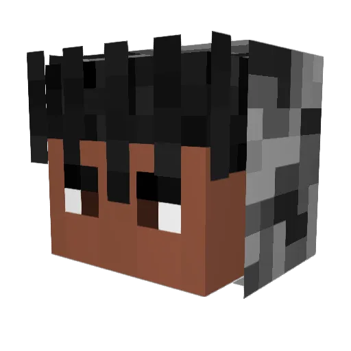 Mobtrap21 Minecraft avatar head, 3D render