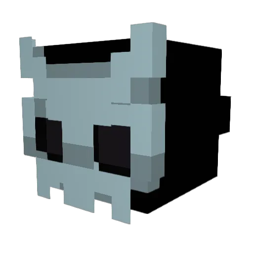 Mobulu Minecraft avatar head, 3D render