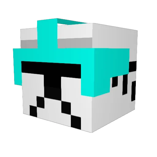 MobyD07 Minecraft avatar head, 3D render