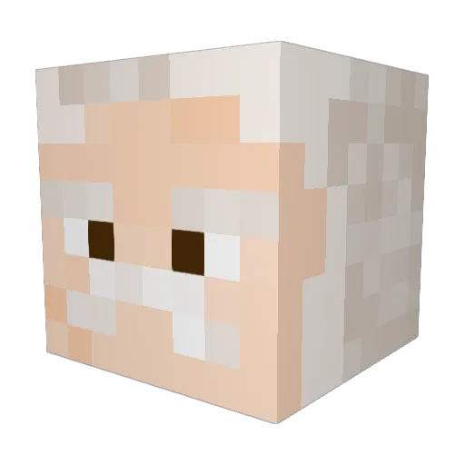 MobzillaMurphy Minecraft avatar head, 3D render