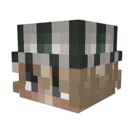 MobzzGotYou Minecraft avatar head, 3D render