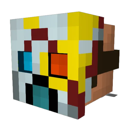 MocKilNgBiRd Minecraft avatar head, 3D render
