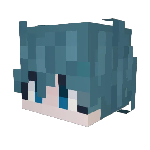 MocaCereal Minecraft avatar head, 3D render