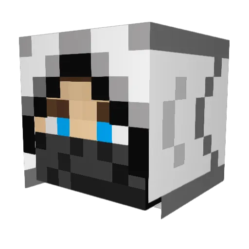 Mocasio Minecraft avatar head, 3D render