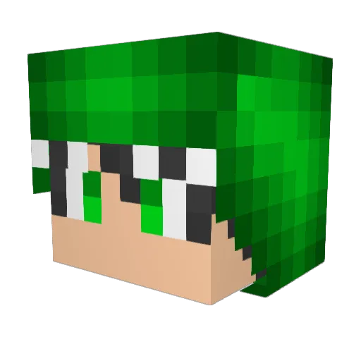 MoccaSLKN Minecraft avatar head, 3D render