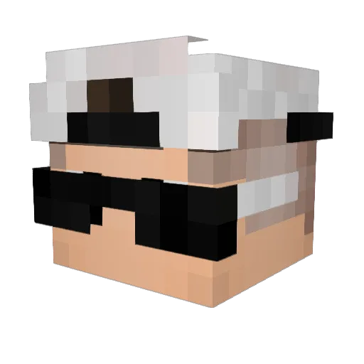 Moch4kk Minecraft avatar head, 3D render