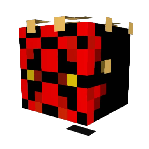 Mocha98 Minecraft avatar head, 3D render
