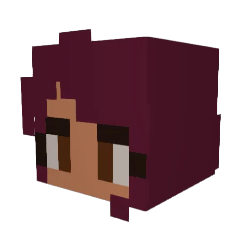 MochaAlien Minecraft avatar head, 3D render