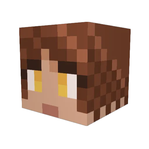 MochaKaffe Minecraft avatar head, 3D render