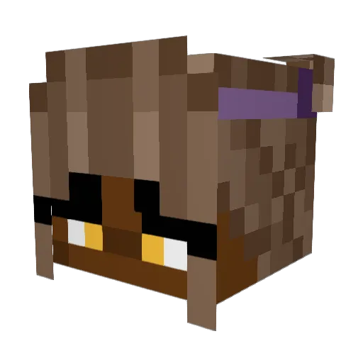 MochaMari Minecraft avatar head, 3D render