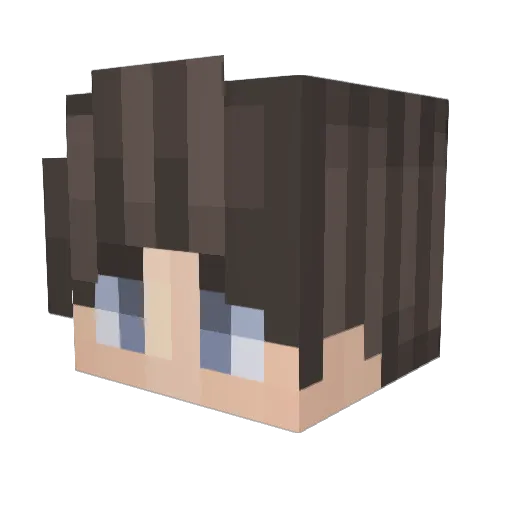 MochaPls Minecraft avatar head, 3D render