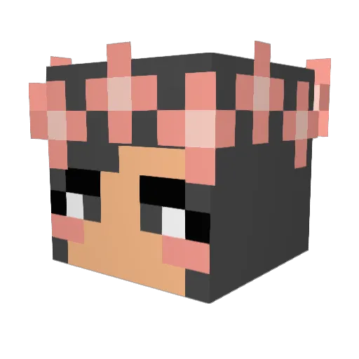 MochaZombie Minecraft avatar head, 3D render