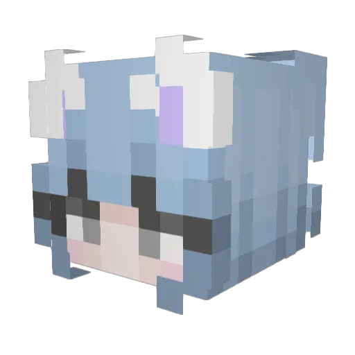 Mocha_1219 Minecraft avatar head, 3D render