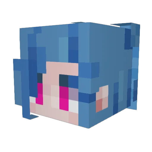 Mocha_Bunny Minecraft avatar head, 3D render