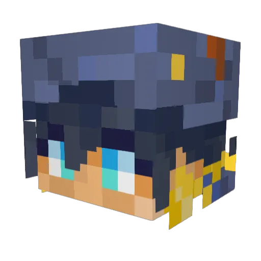 Mocha_icee Minecraft avatar head, 3D render